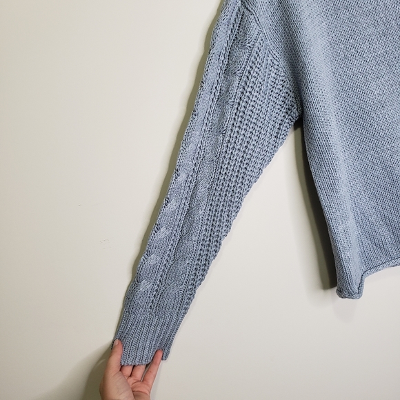 RDI loose knit sweater with cableknit arms M - Picture 5 of 7